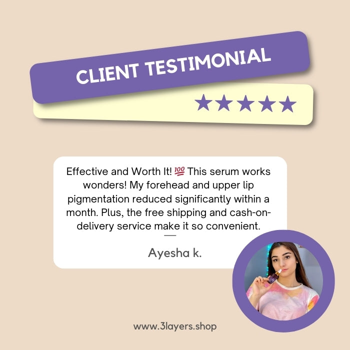 full rating by customer to HP serum of 3 layers